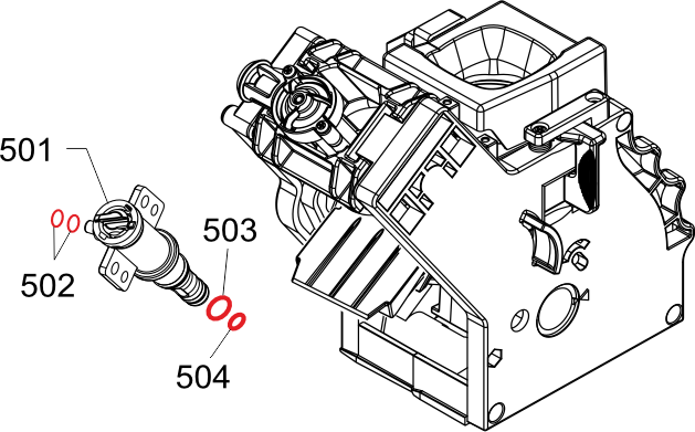 Diagramă grup infuzor – poziție sită și garnituri