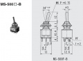 MS-500-F INTRERUPATOR ON/OFF DUBLU, 125V-6A