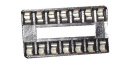 DIL14 STANDARD-SOCLU C.I. RM: 2,54MM =7,62MM -ROHS-