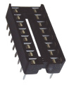 DIL16 SOCLU CI STANDARD RM: 2,54MM -ROHS-