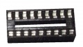 DIL18 SOCLU C.I. (STANDARD) =7,62MM RM: 2,54MM
