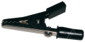CLEMA CROCODIL MARE 60MM, CU SURUB, IZOLATA, NEAGRA