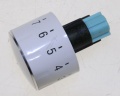 00180835 DREHGRIFF KOCHSTELLE WEISS BEDRUCKT VERSENKBAR