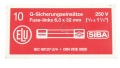 0,63A-F SIGURANTA RAPIDA 6,3X32MM 10BUC