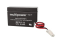 MP0,8-12AMP 12V-800MAH ACUMULATOR CU PLUMB MULTIPOWER, CABLU SI MUFA