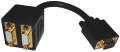 VGA-TATA-15P/2XVGA-MAMA-15P 0,2M CABLU AURIT