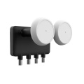 IDLM-QDM410-MNOO6-8PX 6045 QUAD MONOBLOCK 23MM LNB, 6° FÜR 80CM SCHÜSSEL MIT 40MM ADAPTER 13.0°E (SAT A) + 19.2°E (SAT B)