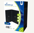 BOX30-2 MEDIARANGE DVD-LEERHÜLLE FÜR 2 DISCS 14MM SCHWARZ 5ER PACK