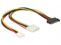 65227 KABEL Y-POWER SATA STECKER 15PIN > 4PIN MOLEX BUCHSE + 4P