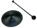 DOOR-STOP OPRITOR USA Ø 12CM NEGRU - CU MANER