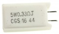 0,33R-5W REZISTENTA BOBINATA RADIALA 13X9MM