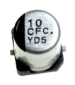 10UF-16V EEEFC1C100R ELCO SMD PAN 4X5,4MM, 105°