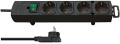 COMFORT-LINE PLUS 1153100100 STECKDOSENLEISTE MIT FLACHSTECKER 4-FACH SCHWARZ 2M