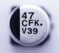 47UF-16V EEEFK1C470UR ELCO SMD PAN 5X5,8MM, 105°