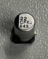 22UF-16V EEEFK1C220UR ELCO SMD PAN 4X5,8MM, 105°