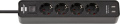 ECOLOR 1153240006 STECKDOSENLEISTE 4-FACH MIT 2 USB-LADEBUCHSEN (STECKERLEISTE USB MIT SCHALTER UND 1,5M KABEL)