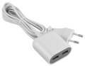 LADEGERÄT 2X USB-A, MAX. 2,4A, MIT 1,5M EURO-NETZKABEL