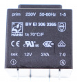 12V-250MA BVEI3063365 TRAFO ALIMENTARE PCB 230V EI30 3,0VA