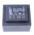 2X9V-2X250MA BVEI3821190 PRINTTRAFO 230V EI38 4,5VA 35,1X41,0X28,1MM