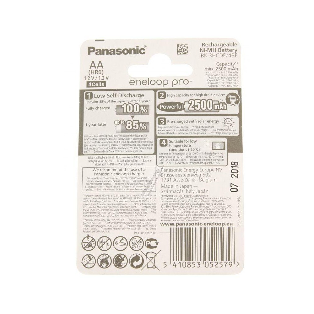 LR06 BK-3HCDE/4BE ACUMULATOR READY TO USE, AA 2500MAH, ENELOOP PRO, 4BUC.